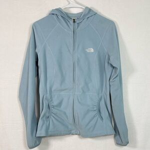 The North Face Light Blue Zip Up Fleece | Women’s Medium | Very Good Condition